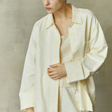 Famecoco Textured Jacquard Cotton Blend Shirt