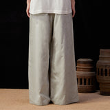 Famecoco Botanical Jacquard Wide-Leg Pants