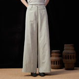 Famecoco Botanical Jacquard Wide-Leg Pants