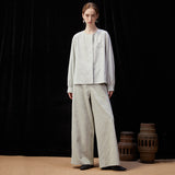 Famecoco Modern Cotton Shirt with Beaded Pocket