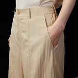 Famecoco Relaxed Textured Wide Leg Pants