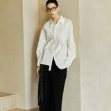 Famecoco Signature Shirt with Tie Neck Detail