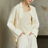 Famecoco Textured Jacquard Cotton Blend Shirt