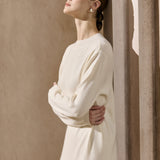 Famecoco Wool-Blend  H-Line Dress