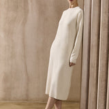 Famecoco Wool-Blend  H-Line Dress