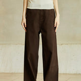 Famecoco Relaxed Wide‑Leg Cotton Jeans