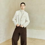 Famecoco Signature 100% Wool Cropped Jacket
