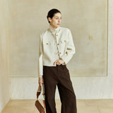 Famecoco Signature 100% Wool Cropped Jacket
