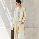 Famecoco 100% Cotton Chic Short Jacket