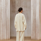 Famecoco Oversized Lyocell Wool Shirt Jacket