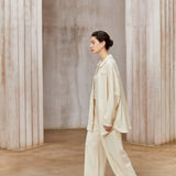 Famecoco Oversized Lyocell Wool Shirt Jacket