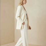 Famecoco Minimalist Soft-Stretch Blazer
