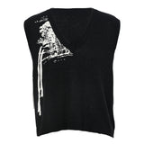 Famecoco Jacquard Landscape Knit Vest