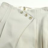 Famecoco Wide‑Leg Pants with Button Detail