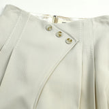 Famecoco Wide‑Leg Pants with Button Detail
