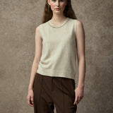 Famecoco Classic Wool Blend Sleeveless Top