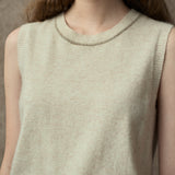 Famecoco Classic Wool Blend Sleeveless Top