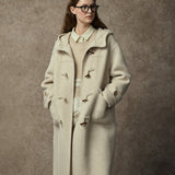 Famecoco Classic Texture Hooded Duffle Coat