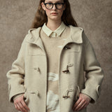 Famecoco Classic Texture Hooded Duffle Coat