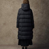 Famecoco Stylish Long Hooded Down Puffer Coat