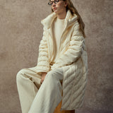 Famecoco Hooded Lightweight Quilted Down Jacket