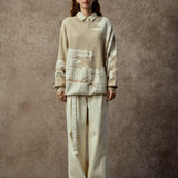 Famecoco Classic Relaxed Wool-Blend Pullover Sweater