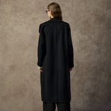 Famecoco Convertible Collar Wool-Cashmere Coat