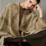 Paisley Jacquard Blanket Wrap