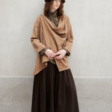 Textured Cotton Waterfall Jacket