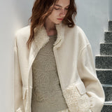 Faux Shearling Wool Jacket