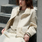 Faux Shearling Wool Jacket