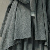 Textured Cotton Waterfall Jacket