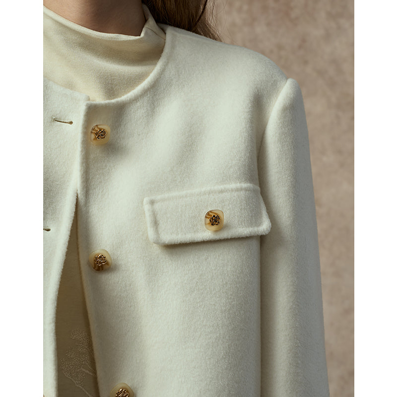 Famecoco Signature 100% Wool Cropped Jacket