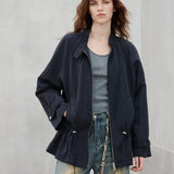 Drawcord Waist Lyocell Utility Jacket