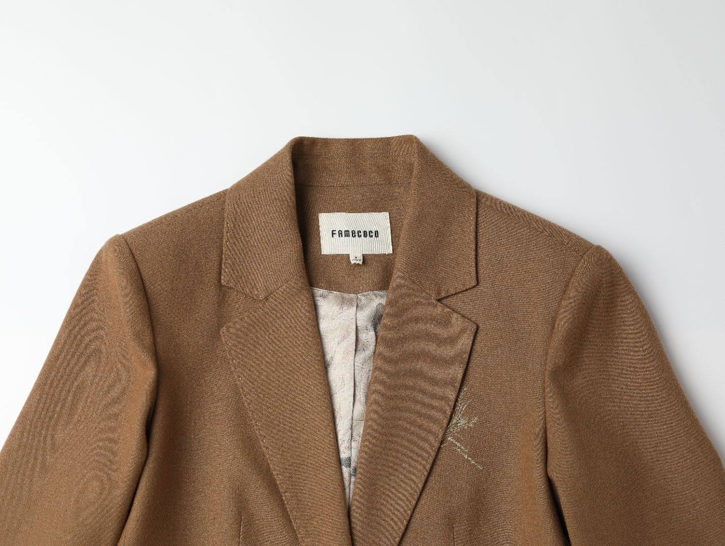 Famecoco Signature Wool-Blend Blazer