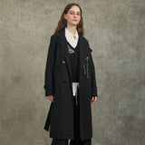 Famecoco Artistic Long Coat with Unique Embroidery