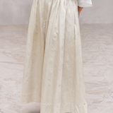 Lyocell Floral Jacquard Midi Skirt