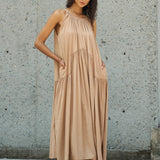 Famecoco Tiered Maxi Dress
