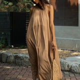Famecoco Tiered Maxi Dress