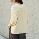 Famecoco Floral Embroidered Cotton Blouse