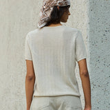 Famecoco Bouclé V-Neck T-Shirt