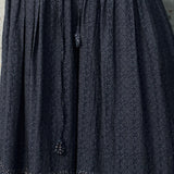 Famecoco Folk-Print Cotton Midi Skirt