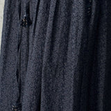 Famecoco Folk-Print Cotton Midi Skirt