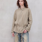 Drawcord Waist Lyocell Utility Jacket
