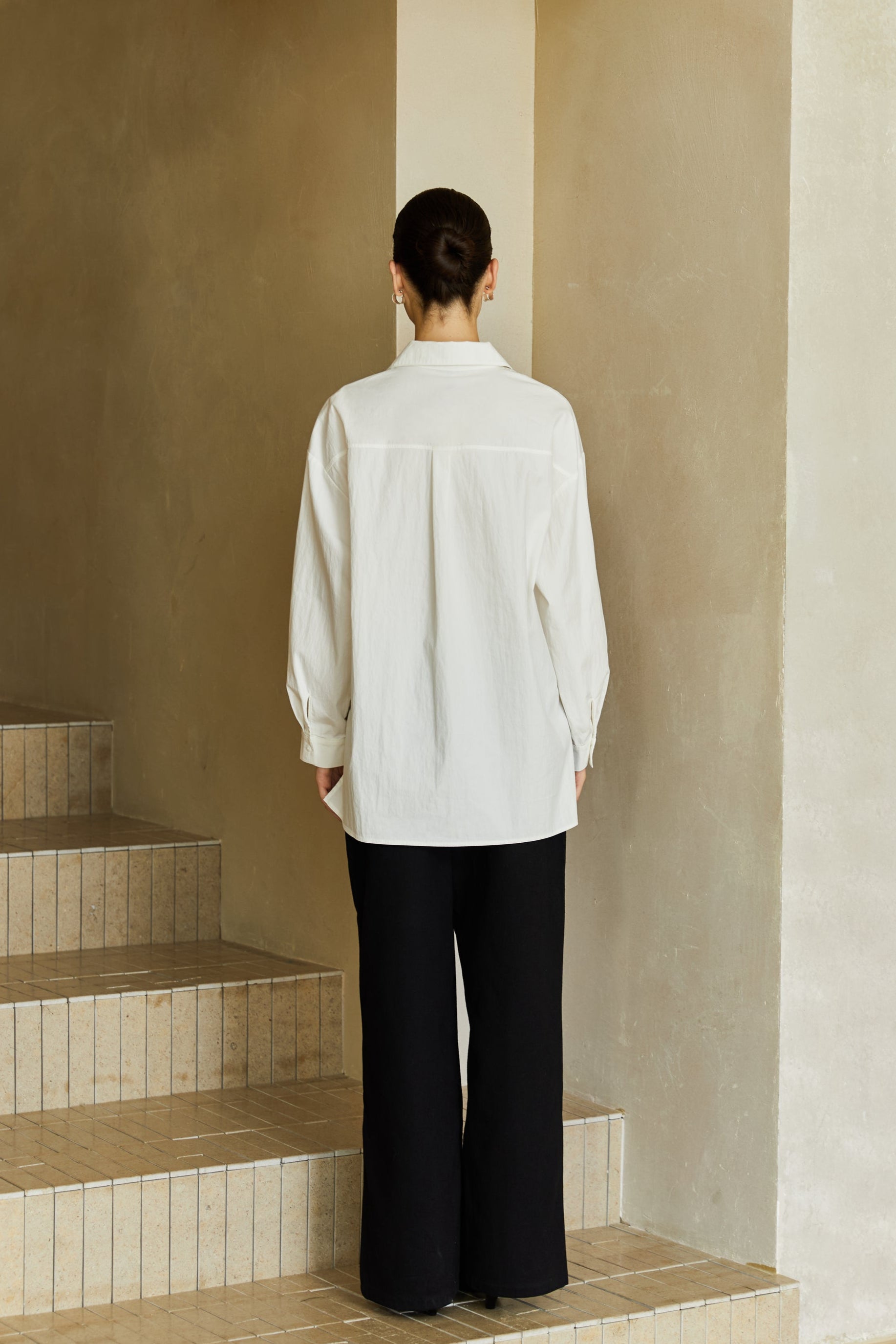 Famecoco Signature Shirt with Tie Neck Detail