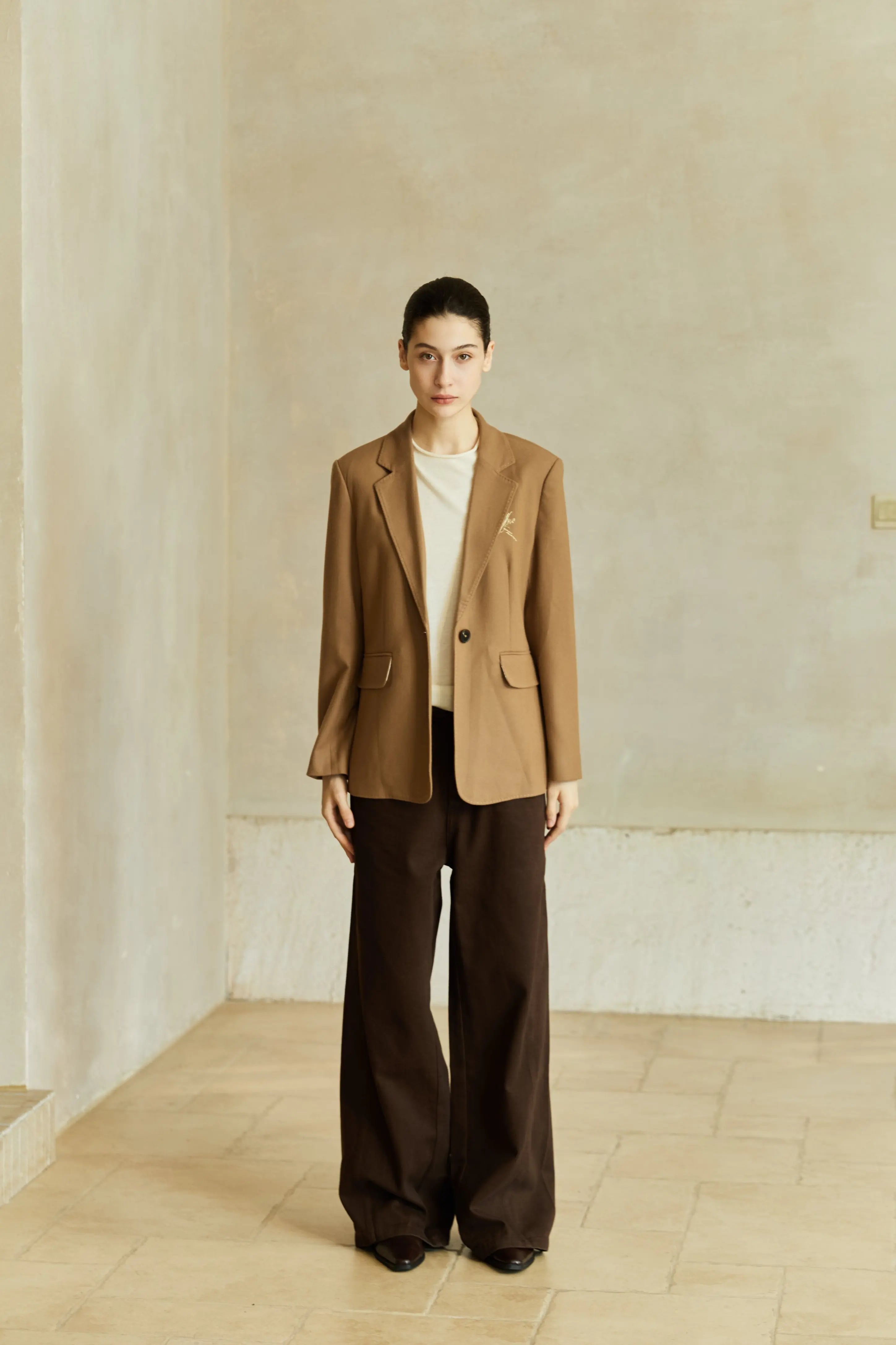 Famecoco Signature Wool-Blend Blazer