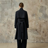 Famecoco Art Line Embroidered Trench Coat