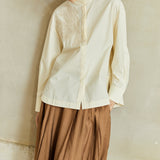 Famecoco Embroidered-Rope Cotton Shirt