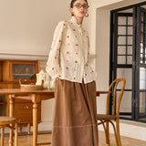 Famecoco Signature Floral-Print Cotton Shirt