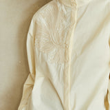 Famecoco Embroidered-Rope Cotton Shirt